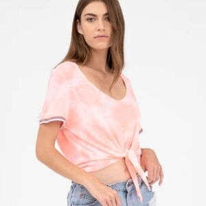 Pitusa tribal semi-cropped tie top